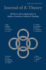 Journal of K-Theory